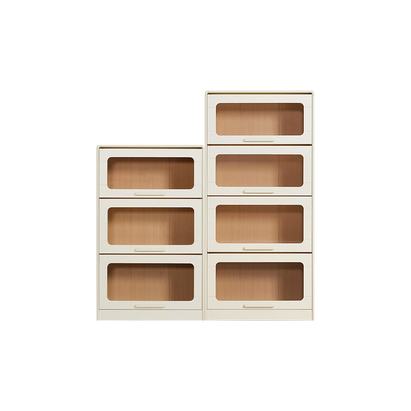 75cm Flip-door Modular Bookcase Bookshelf/Storage Rack White