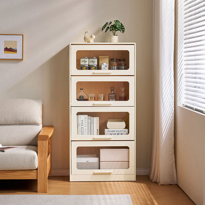 75cm Flip-door Modular Bookcase Bookshelf/Storage Rack White