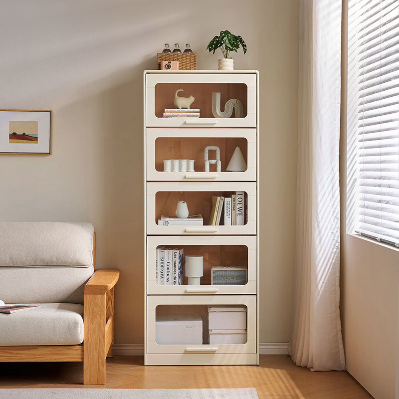 75cm Flip-door Modular Bookcase Bookshelf/Storage Rack White