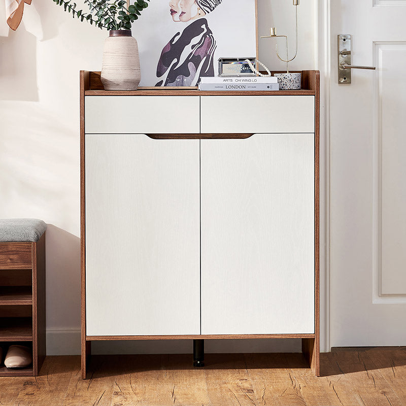 Alec 0.6m/0.8m Timber Shoe Cabinet with Drawers/Shoe Case