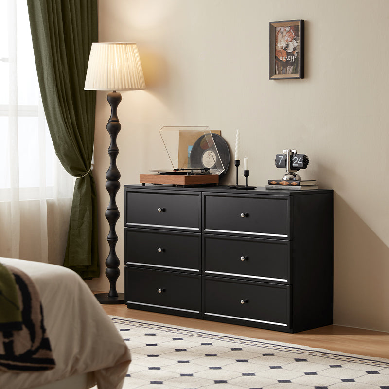 Sophia Multi-Drawer Bedside Storage Cabinet for Home Black/White