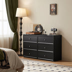 Sophia Multi-Drawer Bedside Storage Cabinet for Home Black/White