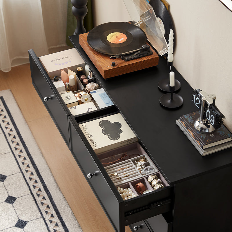 Sophia Multi-Drawer Bedside Storage Cabinet for Home Black/White