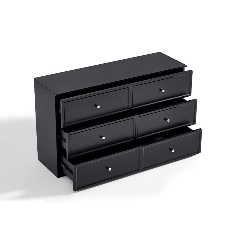 Sophia Multi-Drawer Bedside Storage Cabinet for Home Black/White