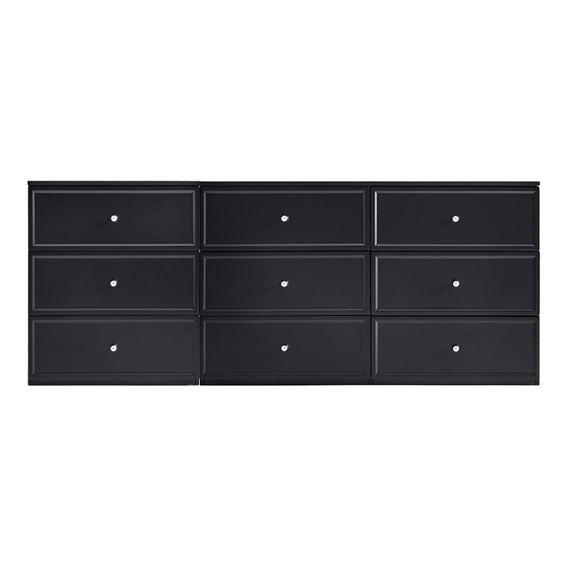 Sophia Multi-Drawer Bedside Storage Cabinet for Home Black/White