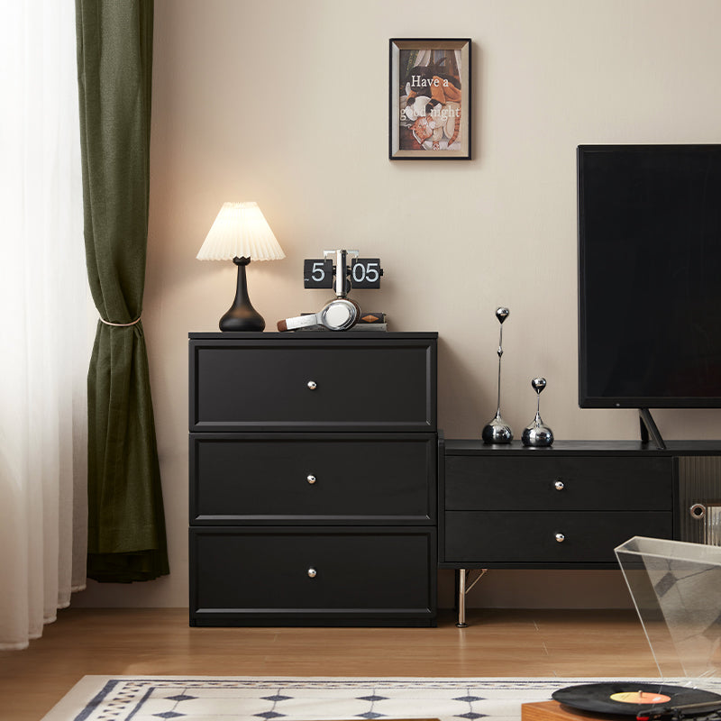 Sophia Multi-Drawer Bedside Storage Cabinet for Home Black/White