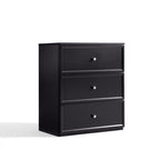 Sophia Multi-Drawer Bedside Storage Cabinet for Home Black/White