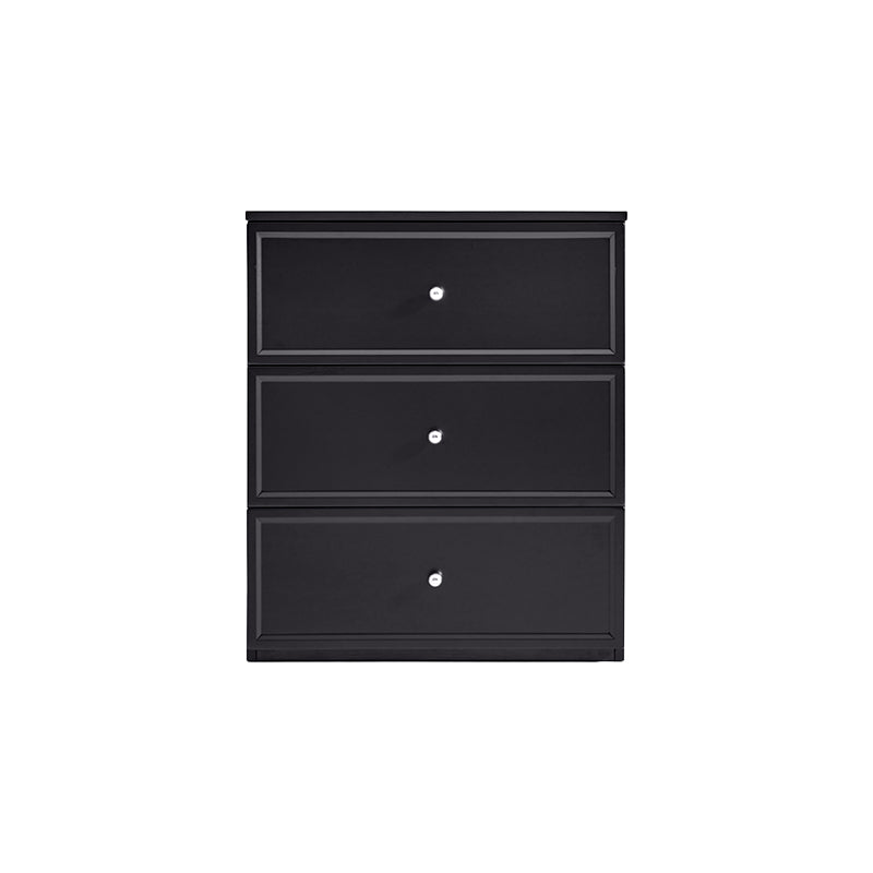 Sophia Multi-Drawer Bedside Storage Cabinet for Home Black/White