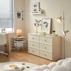 Sophia Multi-Drawer Bedside Storage Cabinet for Home Black/White