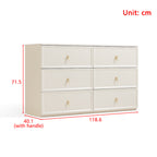 Sophia Multi-Drawer Bedside Storage Cabinet for Home Black/White