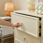 Sophia Multi-Drawer Bedside Storage Cabinet for Home Black/White