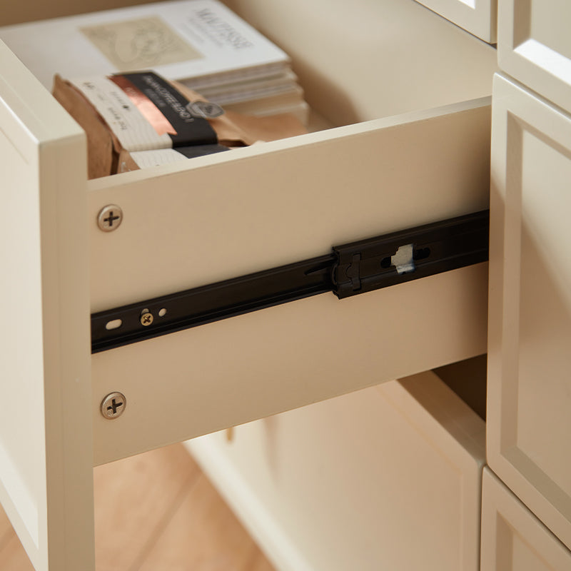 Sophia Multi-Drawer Bedside Storage Cabinet for Home Black/White