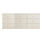 Sophia Multi-Drawer Bedside Storage Cabinet for Home Black/White