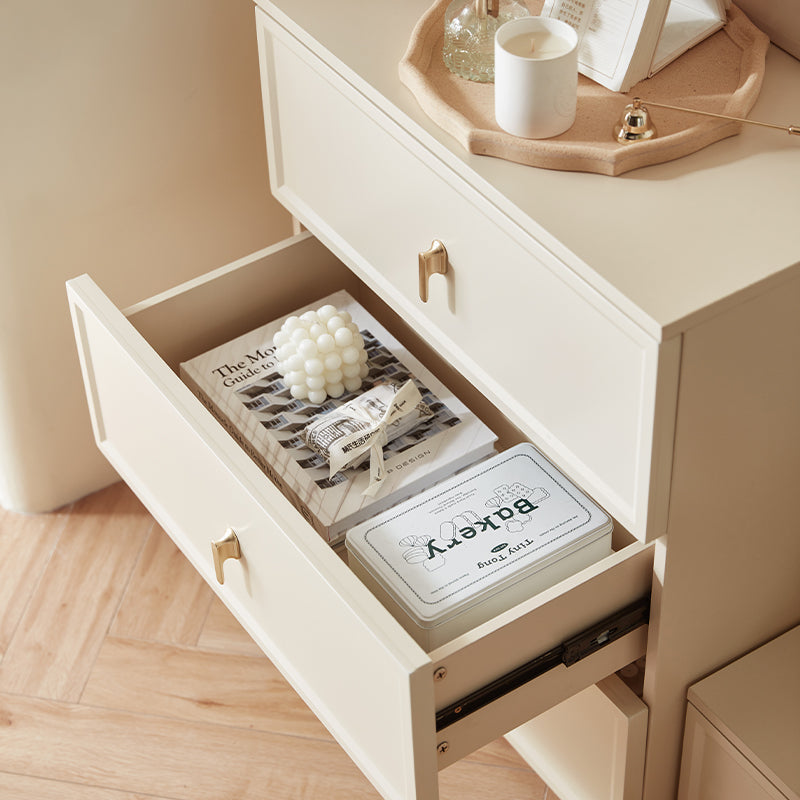 Sophia Multi-Drawer Bedside Storage Cabinet for Home Black/White