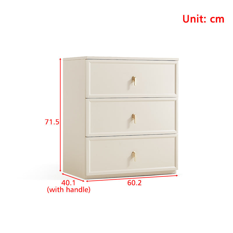Sophia Multi-Drawer Bedside Storage Cabinet for Home Black/White