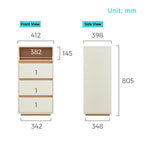 Nova 0.4m/0.6m Multi-Drawer Bedside Storage Cabinet for Home