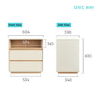 Nova 0.4m/0.6m Multi-Drawer Bedside Storage Cabinet for Home