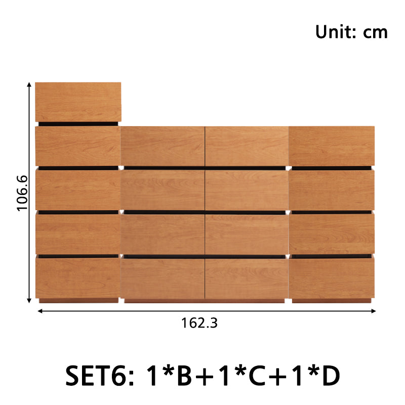 Blair Multi-Drawer Fashionable Bedside Storage Cabinet for Home