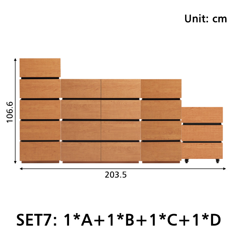 Blair Multi-Drawer Fashionable Bedside Storage Cabinet for Home