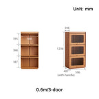 Veronica 0.6m/0.8m Floor-standing Floor Bookcase Bookshelf/Storage Rack With Lighting