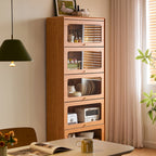 Veronica 0.6m/0.8m Floor-standing Floor Bookcase Bookshelf/Storage Rack With Lighting