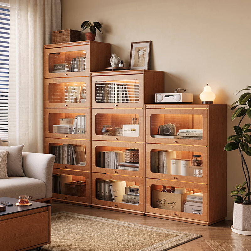 Veronica 0.6m/0.8m Floor-standing Floor Bookcase Bookshelf/Storage Rack With Lighting