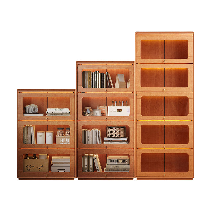 Veronica 0.6m/0.8m Floor-standing Floor Bookcase Bookshelf/Storage Rack With Lighting