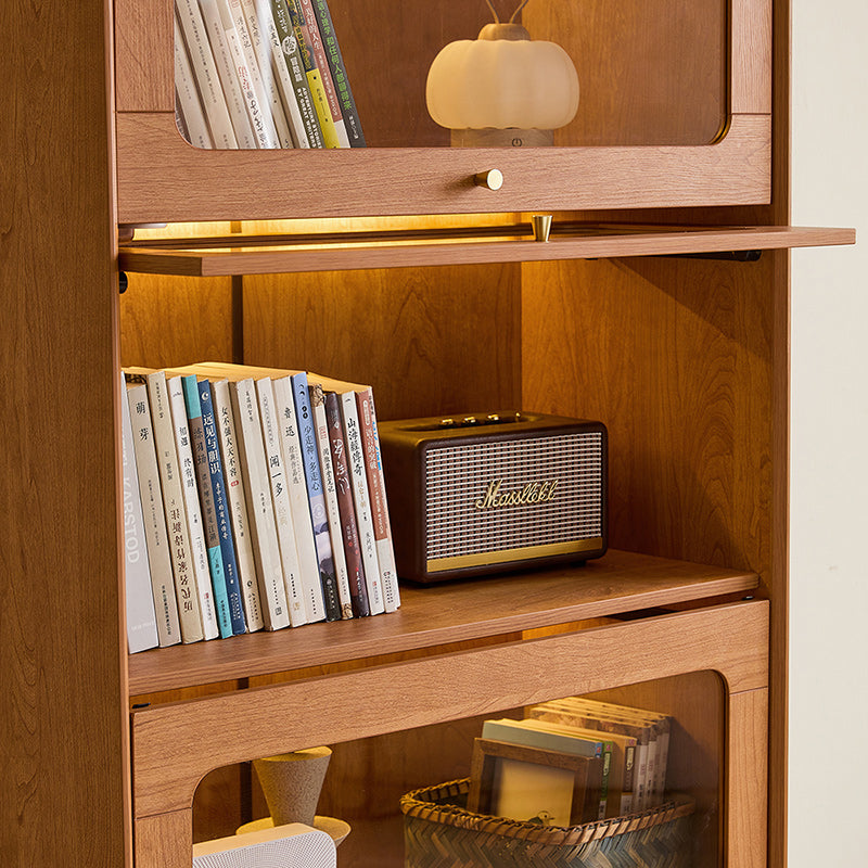 Veronica 0.6m/0.8m Floor-standing Floor Bookcase Bookshelf/Storage Rack With Lighting