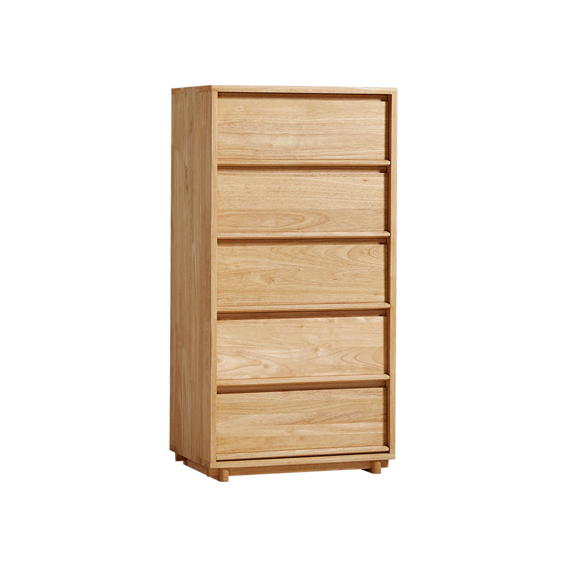 Vivian 0.6m/0.8m/1.5m Rubberwood Multi-Drawer Bedside Storage Cabinet for Home