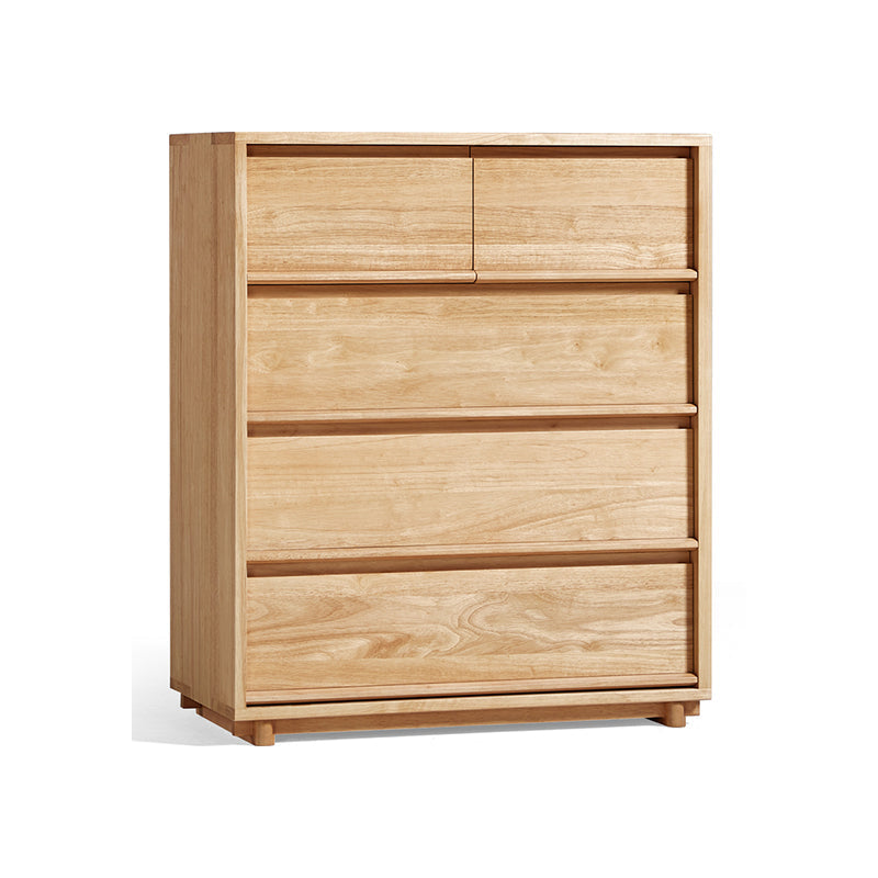 Vivian 0.6m/0.8m/1.5m Rubberwood Multi-Drawer Bedside Storage Cabinet for Home