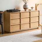 Vivian 0.6m/0.8m/1.5m Rubberwood Multi-Drawer Bedside Storage Cabinet for Home