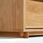 Vivian 0.6m/0.8m/1.5m Rubberwood Multi-Drawer Bedside Storage Cabinet for Home