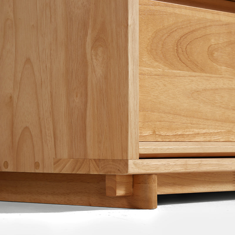 Vivian 0.6m/0.8m/1.5m Rubberwood Multi-Drawer Bedside Storage Cabinet for Home