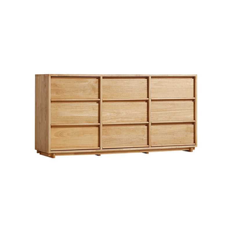 Vivian 0.6m/0.8m/1.5m Rubberwood Multi-Drawer Bedside Storage Cabinet for Home