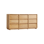Vivian 0.6m/0.8m/1.5m Rubberwood Multi-Drawer Bedside Storage Cabinet for Home