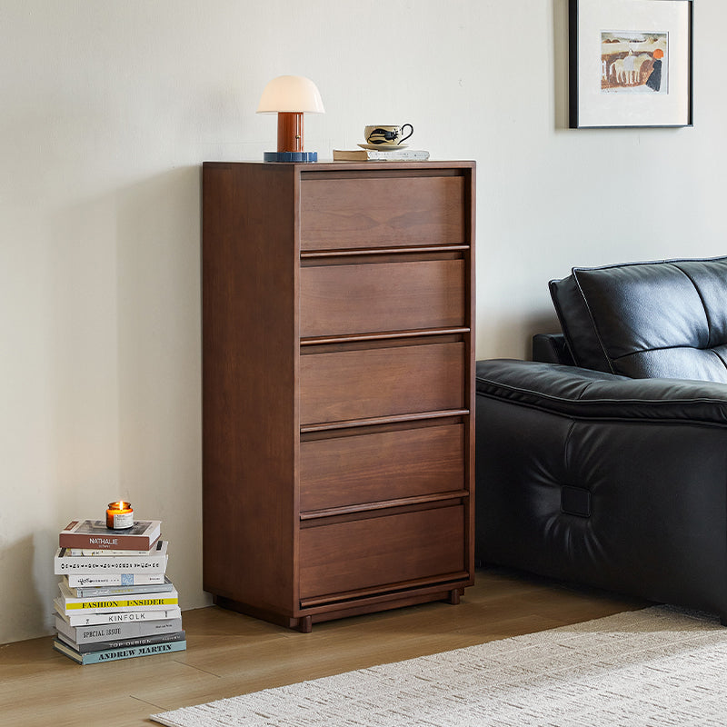 Vivian 0.6m/0.8m/1.5m Rubberwood Multi-Drawer Bedside Storage Cabinet for Home