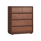 Vivian 0.6m/0.8m/1.5m Rubberwood Multi-Drawer Bedside Storage Cabinet for Home