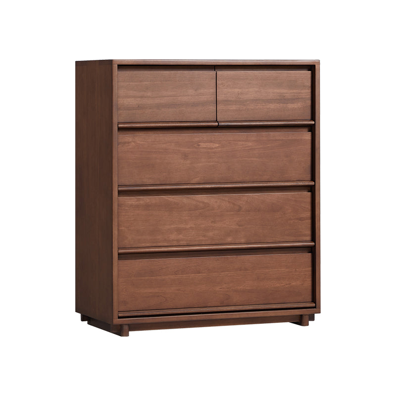 Vivian 0.6m/0.8m/1.5m Rubberwood Multi-Drawer Bedside Storage Cabinet for Home