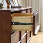 Vivian 0.6m/0.8m/1.5m Rubberwood Multi-Drawer Bedside Storage Cabinet for Home