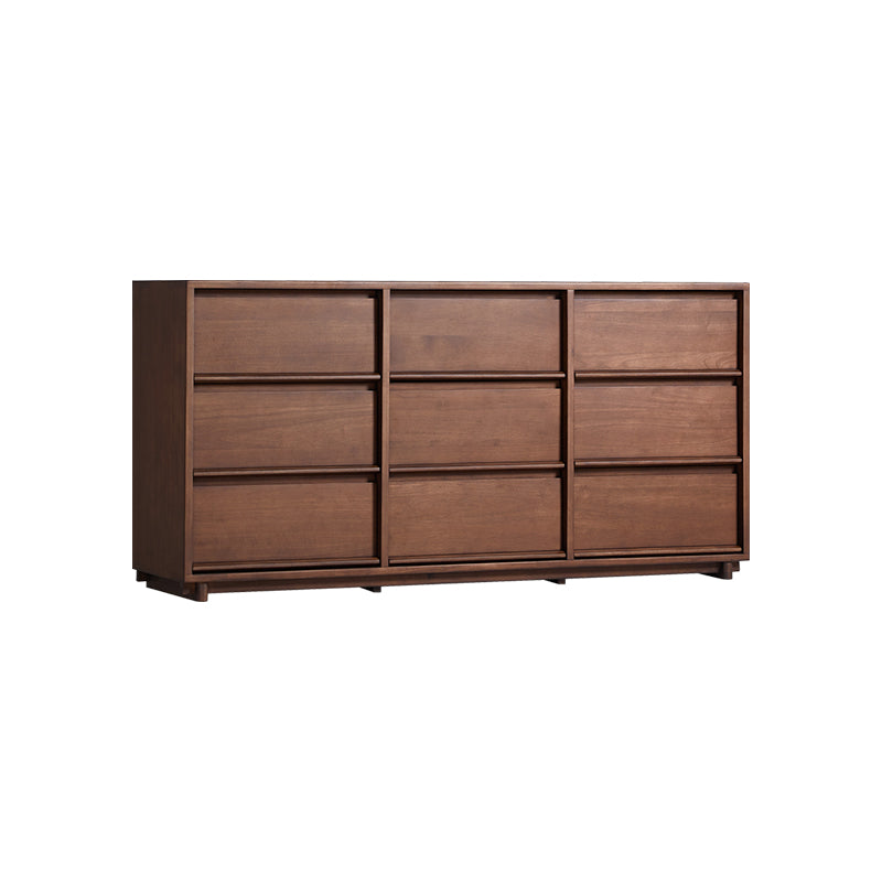 Vivian 0.6m/0.8m/1.5m Rubberwood Multi-Drawer Bedside Storage Cabinet for Home