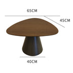 Irregular Shape Coffee Table Set with Carbon Steel Base