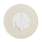 Eryka Ceramic Top Coffee Table With 3 Stools/Wood Base/Tea Table with Seats