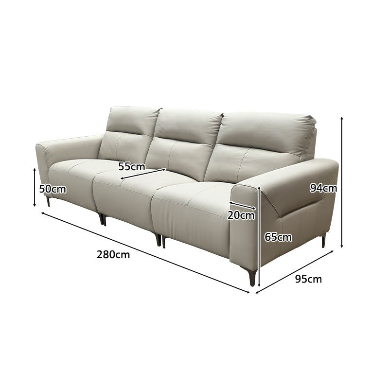 Farrah 2.8m Artificial Leather Upholstered Sofa Multi-Seater Sofa Multiple Color