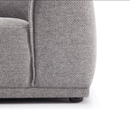 Master Three Seater Sofa Linen Upholstery/L-Shape/Hidden Legs/Light Brown