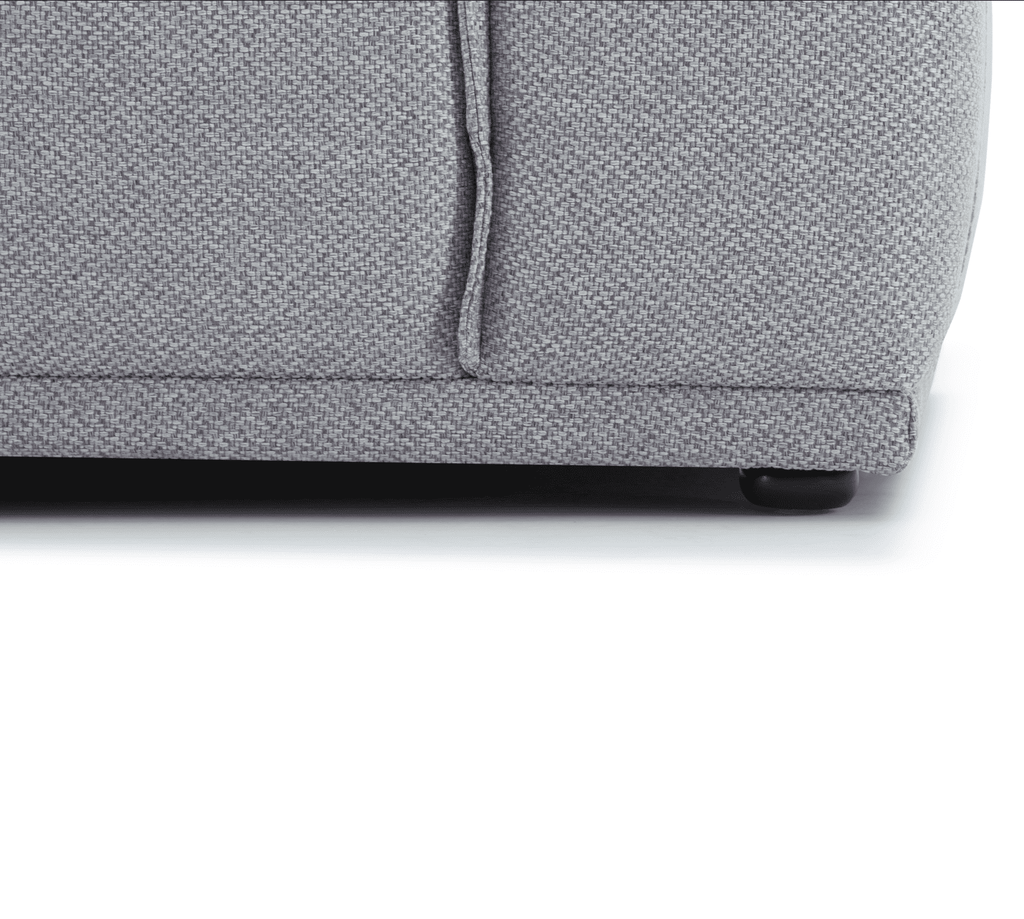 Master Three Seater Sofa Linen Upholstery/L-Shape/Hidden Legs/Grey