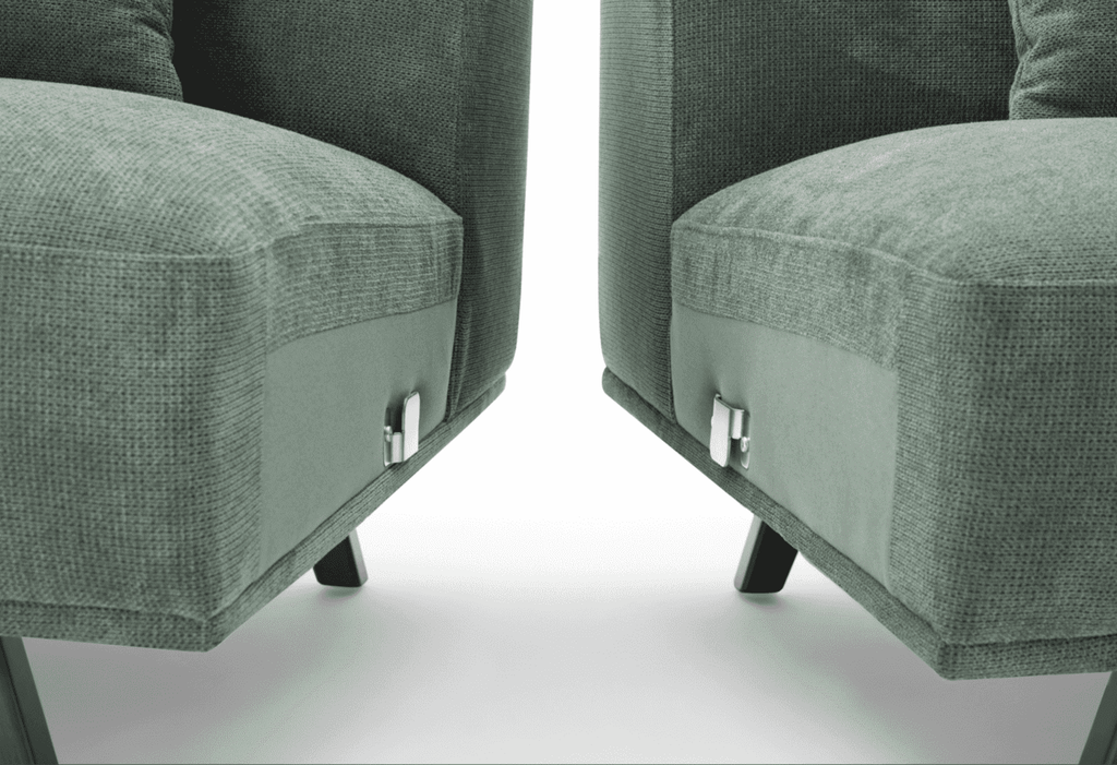 MAX Green Fabric Upholstery Sofa/Plywood Frame/Wood Legs/Armchair/Three Seater/Four Seater