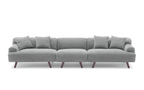 MAX Grey Fabric Upholstery Sofa/Plywood Frame/Wood Legs/Armchair/Three Seater/Four Seater