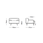 MAX Green Fabric Upholstery Sofa/Plywood Frame/Wood Legs/Armchair/Three Seater/Four Seater