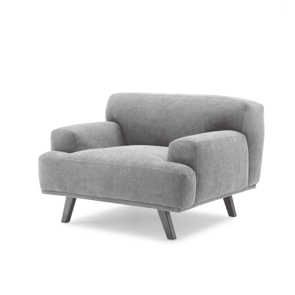 MAX Grey Fabric Upholstery Sofa/Plywood Frame/Wood Legs/Armchair/Three Seater/Four Seater