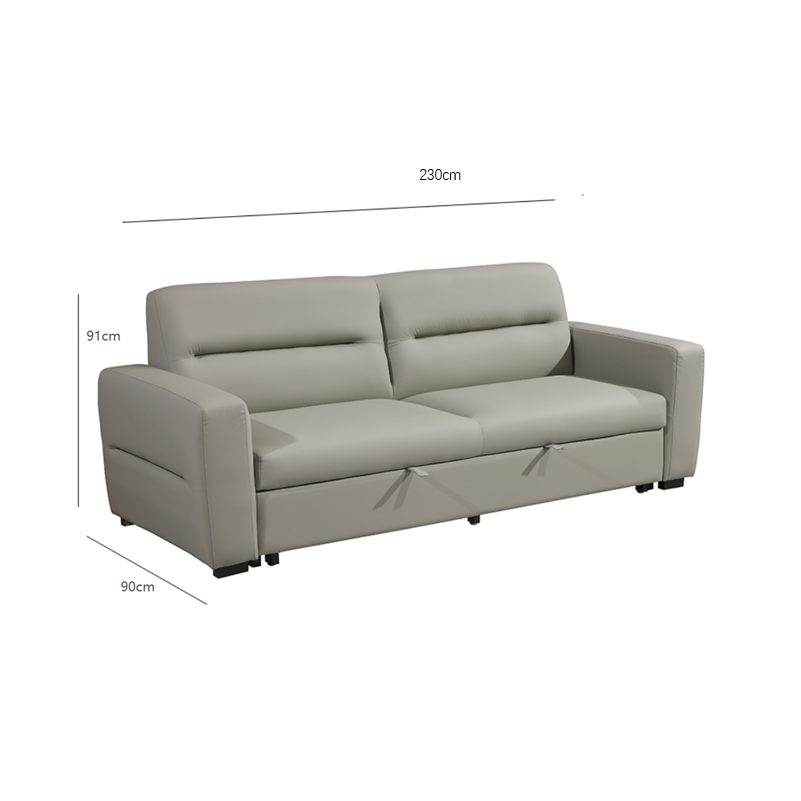 Three Seater Sofabed/Pet Friendly Upholstery/Multifunctional Pull-out Sofabed/Ottoman
